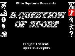 Question of Sport, A — обложка