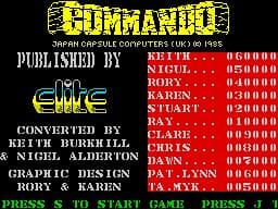 Commando — обложка