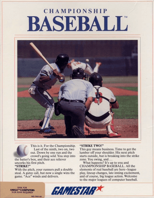 Championship Baseball — обложка