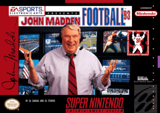 John Madden Football '93 — обложка