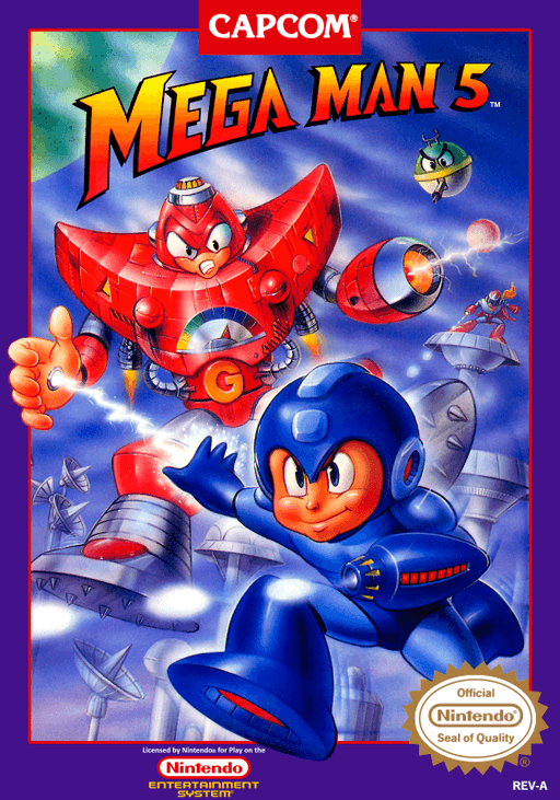 Mega Man 5 — обложка